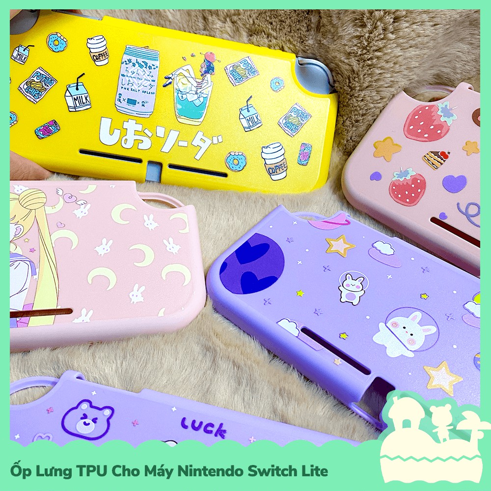 Ốp Lưng Case TPU Cho Máy Game Nintendo Switch Lite Hoạt Hình Nhật Bản