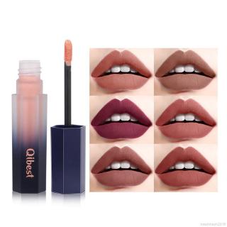 [Hàng mới về] Son kem lì dưỡng ẩm lâu trôi QIBEST 12 màu lựa chọn