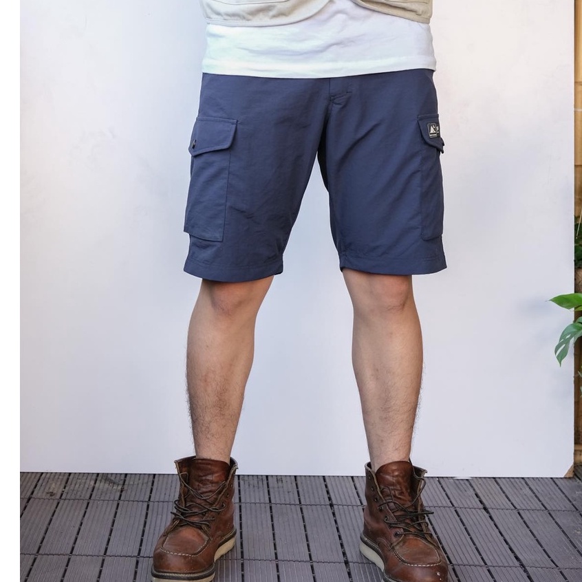 Quần short túi hộp cargo vải dù, vải gió cạp chun kết hợp nút cài tiện lợi - TJO Wanderlusrt Short