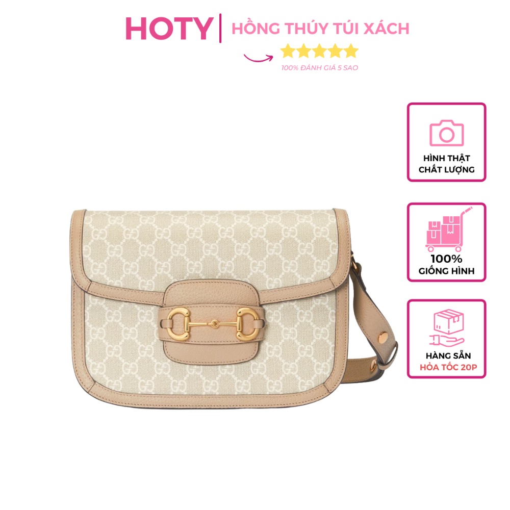 Túi Xách Nữ Horsebit 1955 Size 25 Cao Cấp Màu Tráng Có 2 Hộp