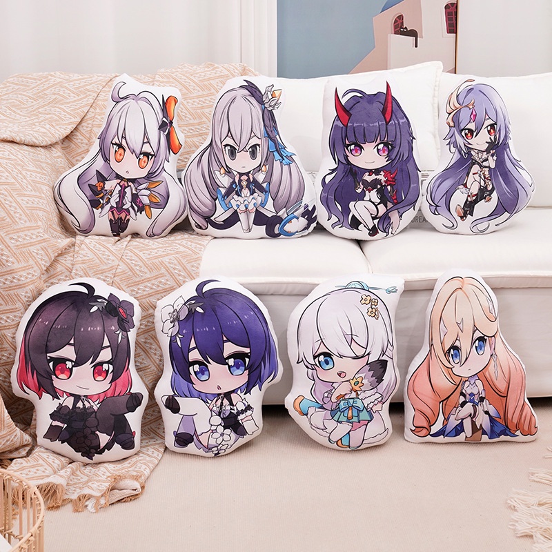Gối Nhồi Bông Honkai Impact 3 Trang Trí Phòng Ngủ Cho Bé