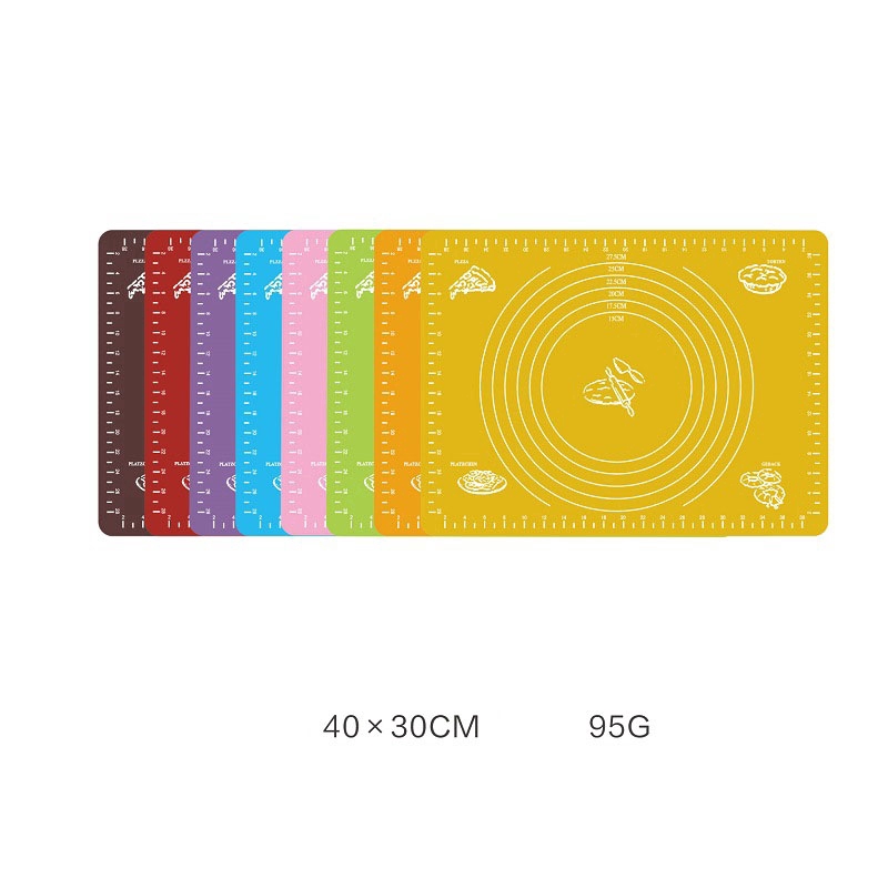 Thảm silicon cán bột làm bánh chống dính có thước đo kích thước 40*30cm