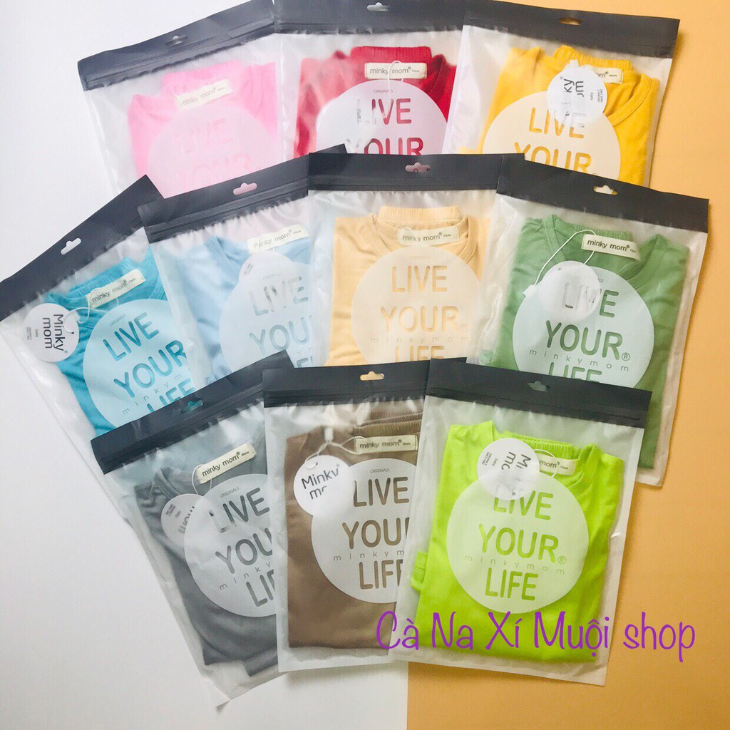 Bộ cộc tay FULL SIZE chuẩn hàng #Minky_Mom loại 1 nhiều màu 17-25kg bé trai, bé gái