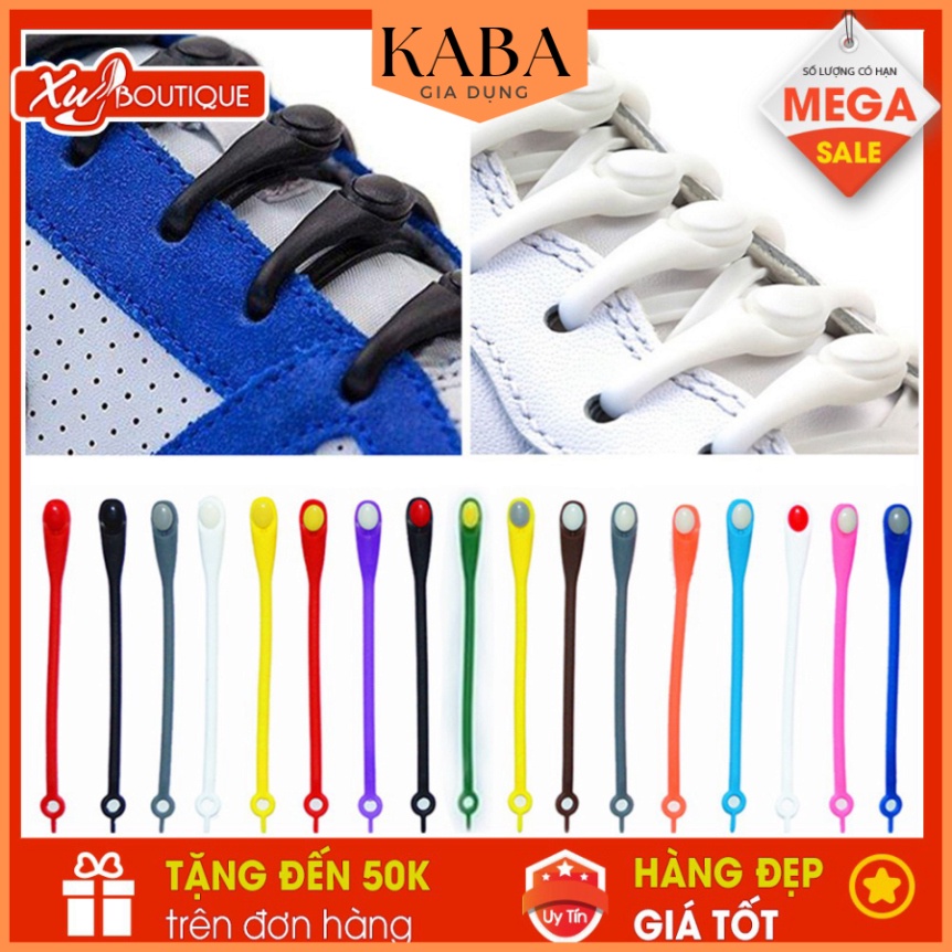 [SOCK] Bộ Dây Giày Cao Su Đàn Hồi Thông Minh KABA