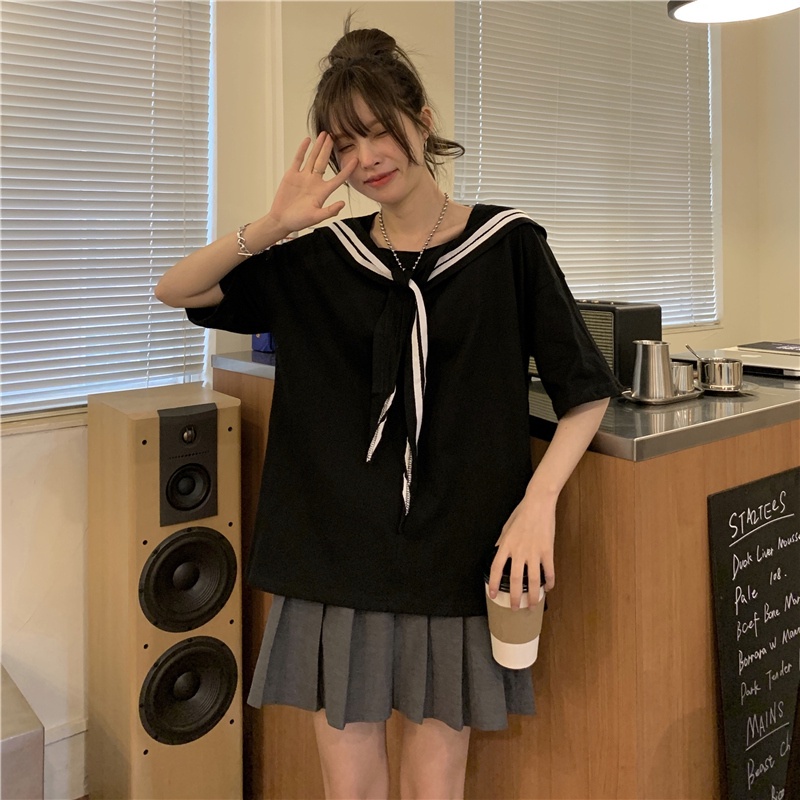 Áo thun nữ SUXI tay ngắn cổ tròn thời trang mùa hè Hàn Quốc