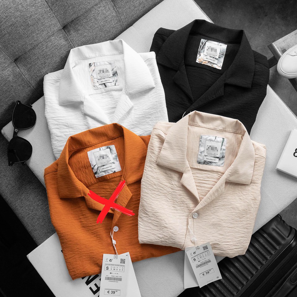 Sơ Mi Đũi Nhăn Cổ Vest | BigBuy360 - bigbuy360.vn