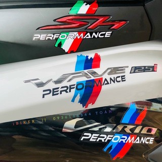 Tem chữ ký performance hình lá cờ quốc gia italy / amg bmw / đức / pháp