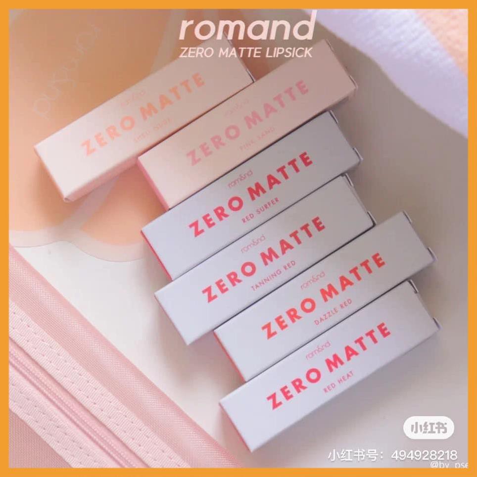 [CHÍNH HÃNG][FREESHIP] Son thỏi lì Romand New Zero Matte Lipstick 3g | BigBuy360 - bigbuy360.vn