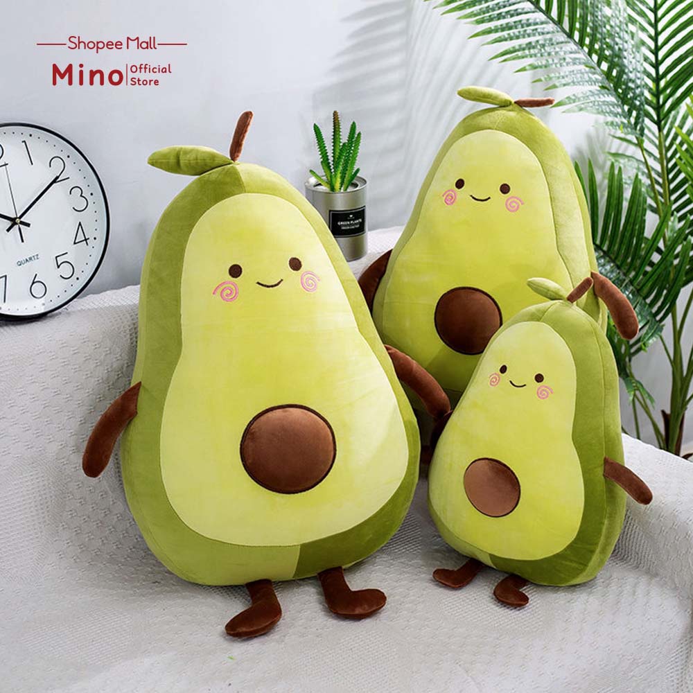 Gấu Bông Quả Bơ MINO STORE Trái Bơ Nhồi Bông Cute TH115