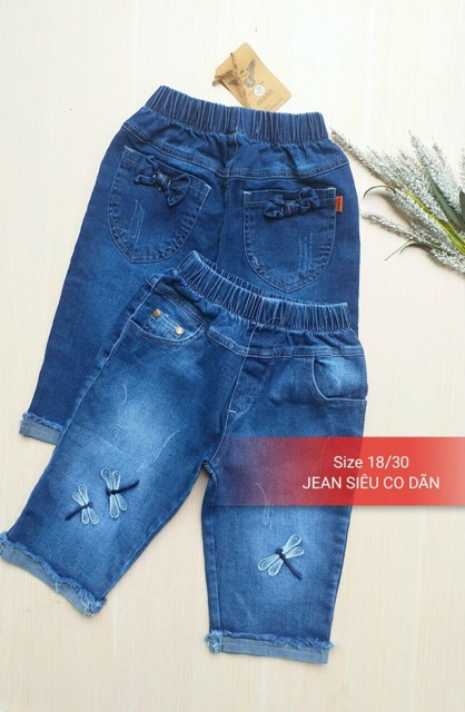 Quần Jean lửng bé gái