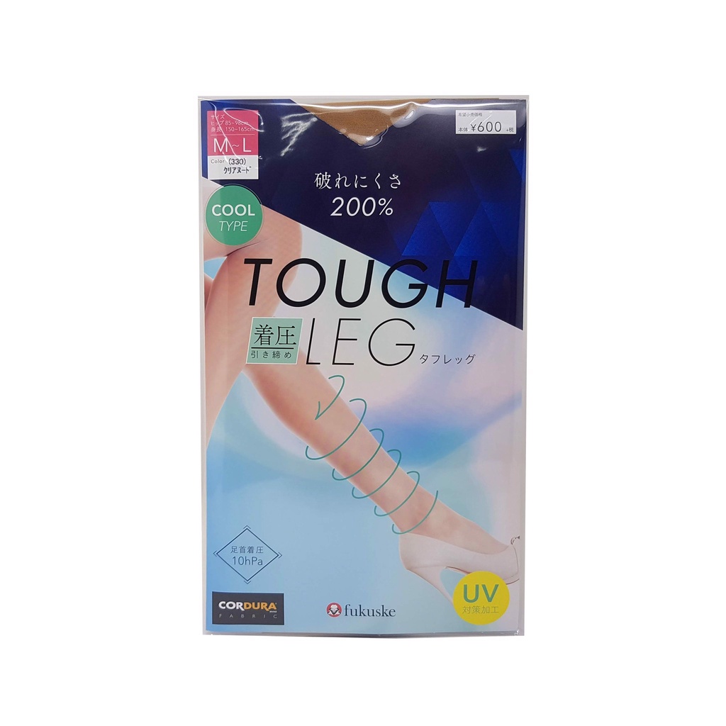 Quần tất nữ bó mùa hè Fukuske Tough Leg (Size M-L, Da chân sáng)