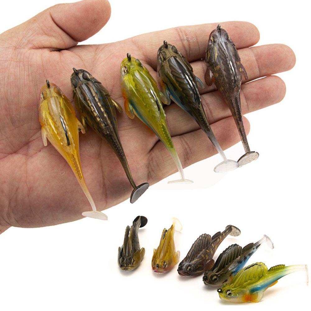 MYRONGVN Mồi Câu Cá Giả Bằng Silicon Mềm Có Móc Chì