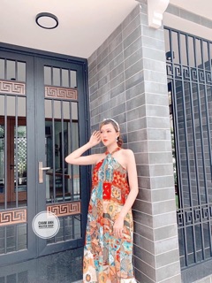 Váy maxi thổ cẩm
