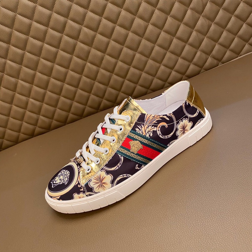 Giày sneakers nam da thật VERSACE thiết kế ấn tượng, bắt mắt mang đến phong cách mới lạ