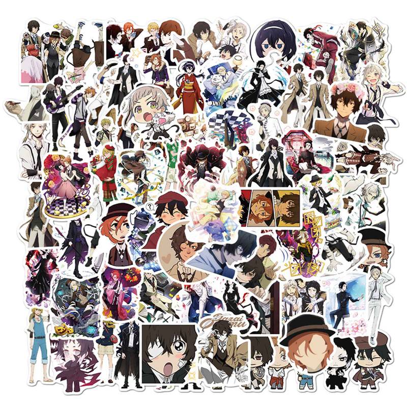 Set 100 Hình Dán Phim Anime Kèm 120 Sticker Hình Nhân Vật Nữ Anime Dễ Thương