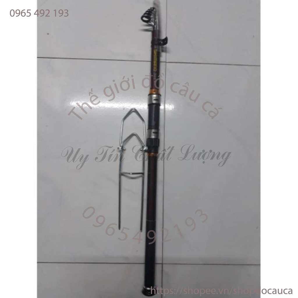 Cần câu lục rút shimano tặng kèm cây chống cần ( rẻ vô địch )