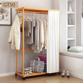 Giá treo quần áo bằng gỗ đa năng, lắp ráp thông minh GT50