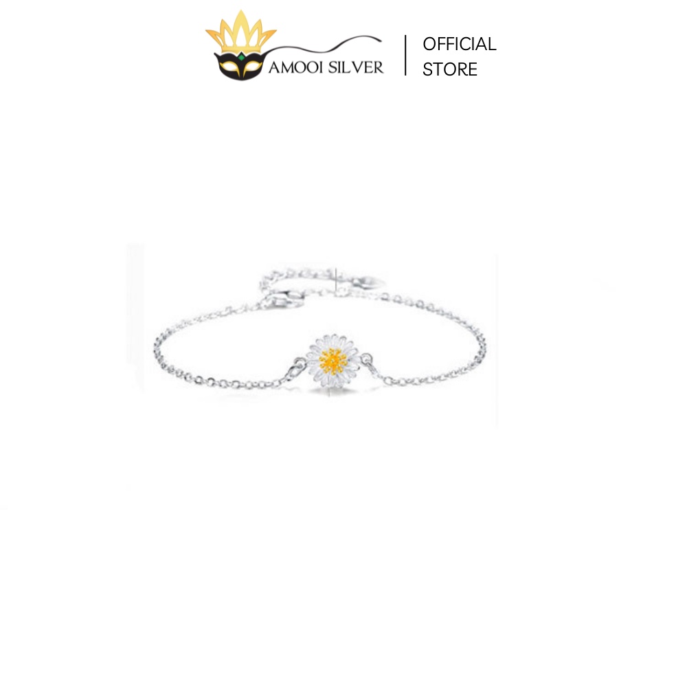 Lắc chân bạc S925 hoa cúc hướng dương - Amooi Silver AC48