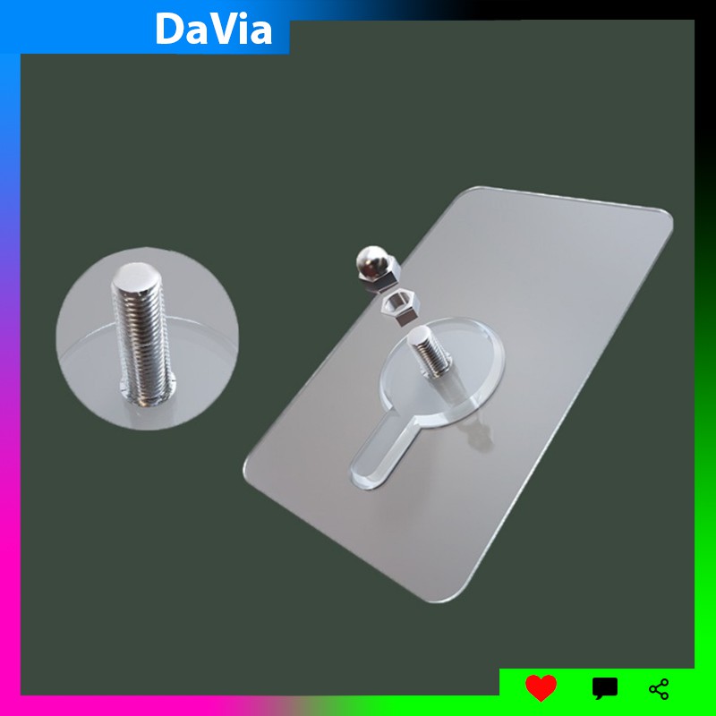 Miếng dán tường ốc vít cường lực giúp gắn giá kệ không cần khoan tường | BigBuy360 - bigbuy360.vn