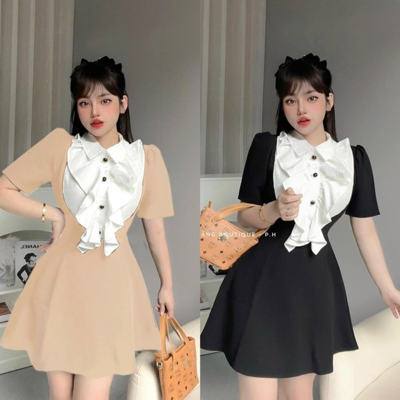 Đầm Sơ Mi Cổ Bèo Bigsize 50kg Đến 100kg