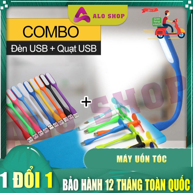 Đèn + Quạt USB Mini Aloshjop - Quạt Đèn Sử Dụng Mọi lúc Mọi Nơi Với Sạc Dự Phòng, Laptop, Sạc ĐIện Thoại ...