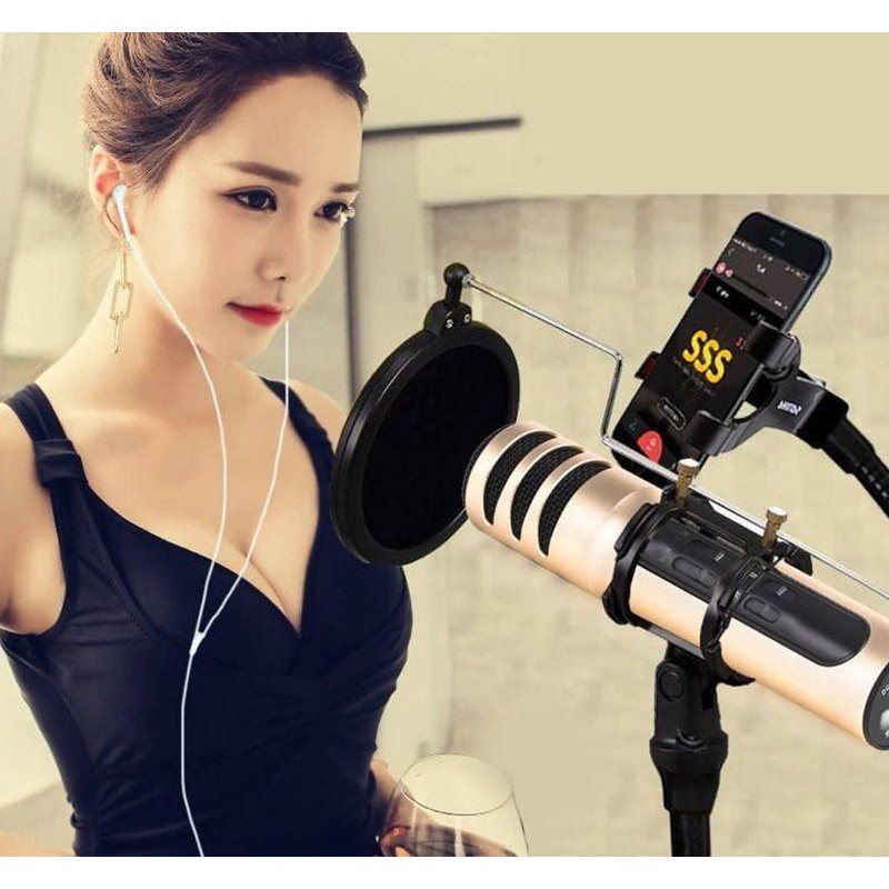 Micro Livestream Thu Âm HOLOCOM C7 C11 Pro- Hát Karaoke Livestream 3 in 1 Chất Lượng Đỉnh Cao