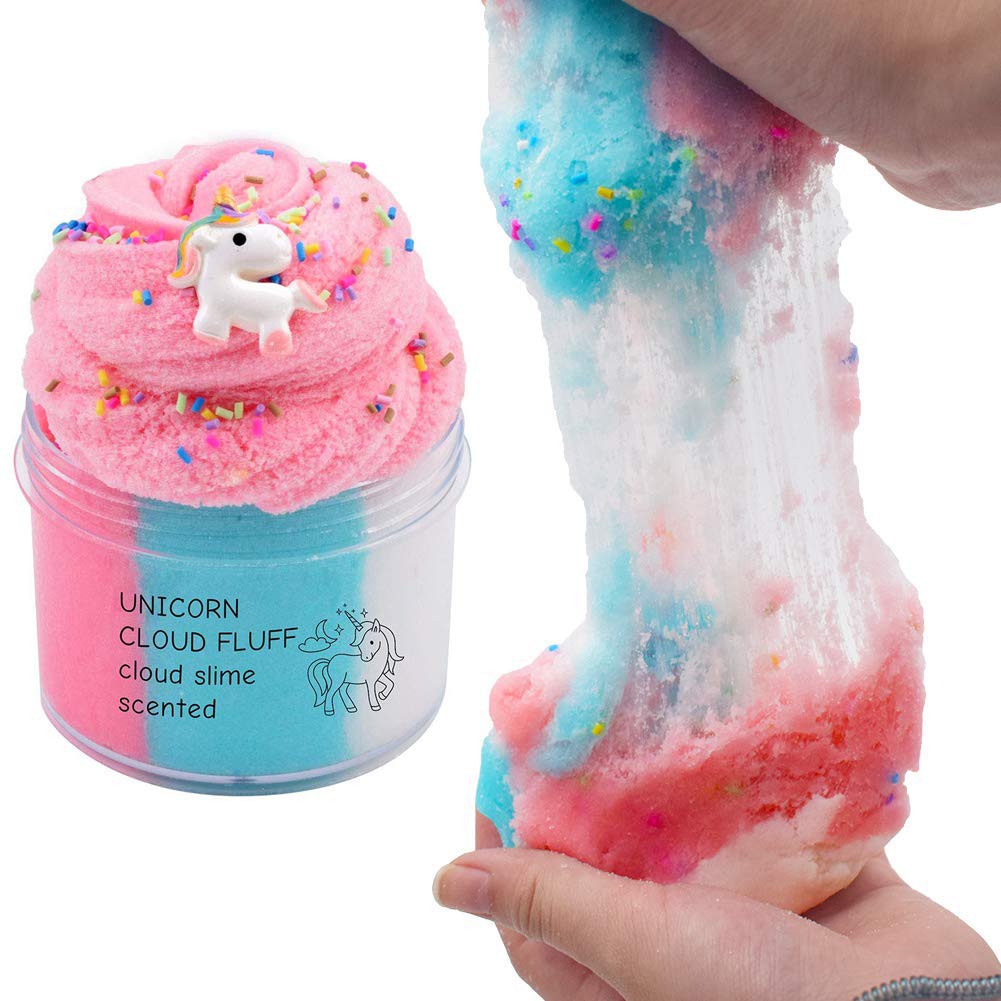 Slime mây cao cấp hũ 8OZ sợi mây nhỏ co giãn Cloud Slime Unicorn, Mint Cloud Slime - GUDETAMA1996