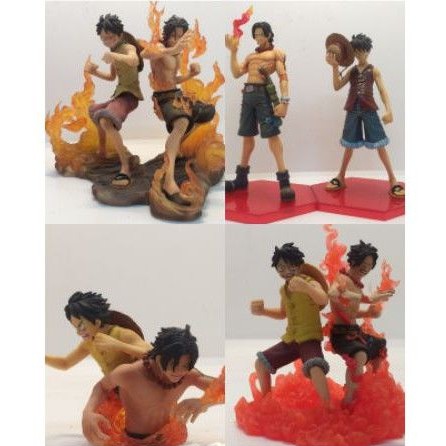 Mô hình Luffy và Ace Logbox chính hãng