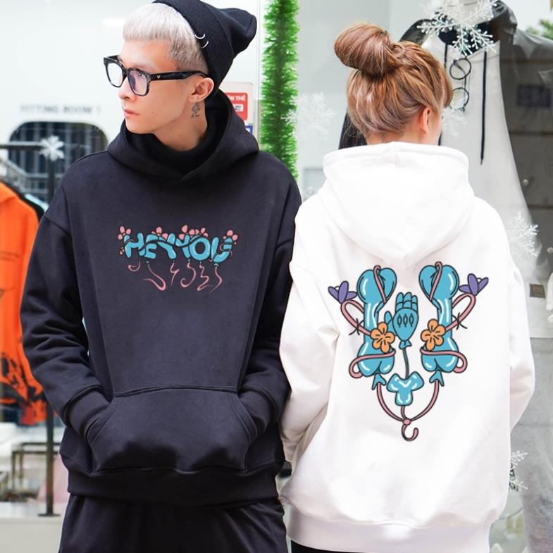 Áo Hoodie Basic Heyyou thu đông nỉ bông (N18)