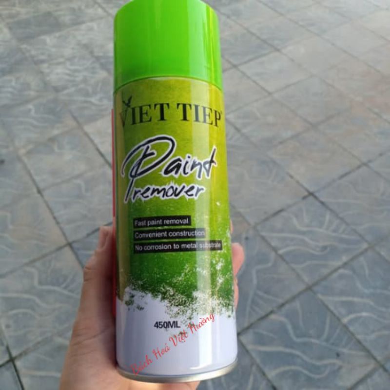 Bình xịt tẩy sơn cao cấp Viet Tiep- paint remover 450ml loại bỏ nhanh chóng lớp sơn, an toàn cho bề mặt