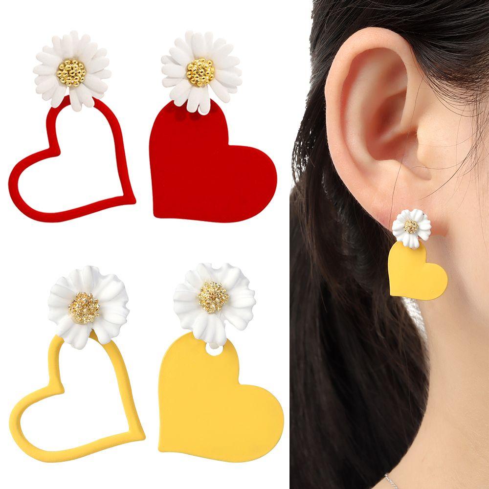 Hoa Tai Hình Hoa Cúc Thời Trang Cho Nữ