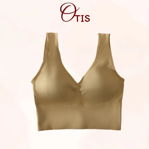 Áo Ngực Croptop Cotton Co Dãn 4 Chiều Thoải Mái Cổ Xẻ Quyến Rũ OTIS - 6520