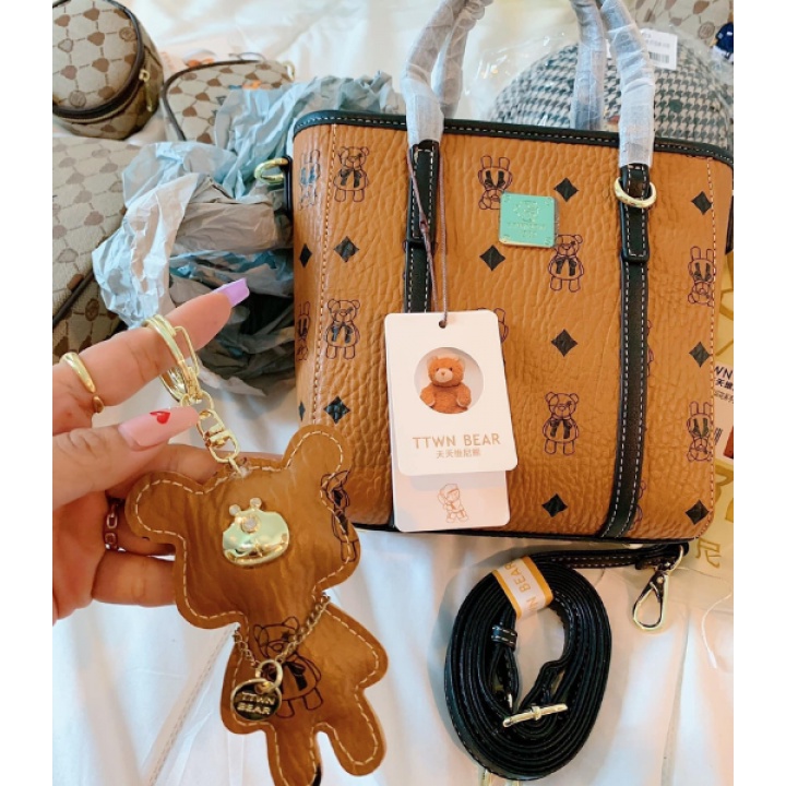 Túi  xách nữ  TTWN Bear chính hãng , Hình thật, Chi tiết
