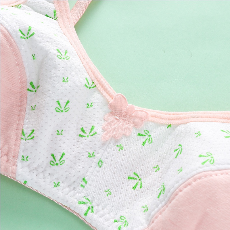 Áo Ngực 100% Cotton Không Gọng Có Đệm Ngực Cho Tuổi Teen 8-16