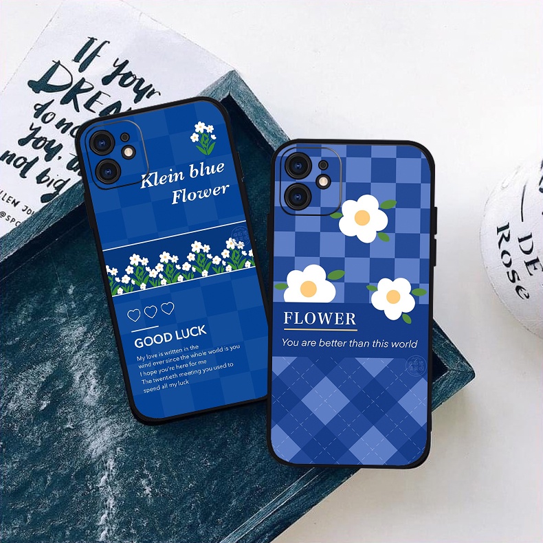 Vỏ ốp iPhone Silicon viền vuông Klein Flower cho iPhone 6/6pl/6s/6spl/7/7pl/8/8pl/x/xs/11/12/13/pro/max - Chinchincase