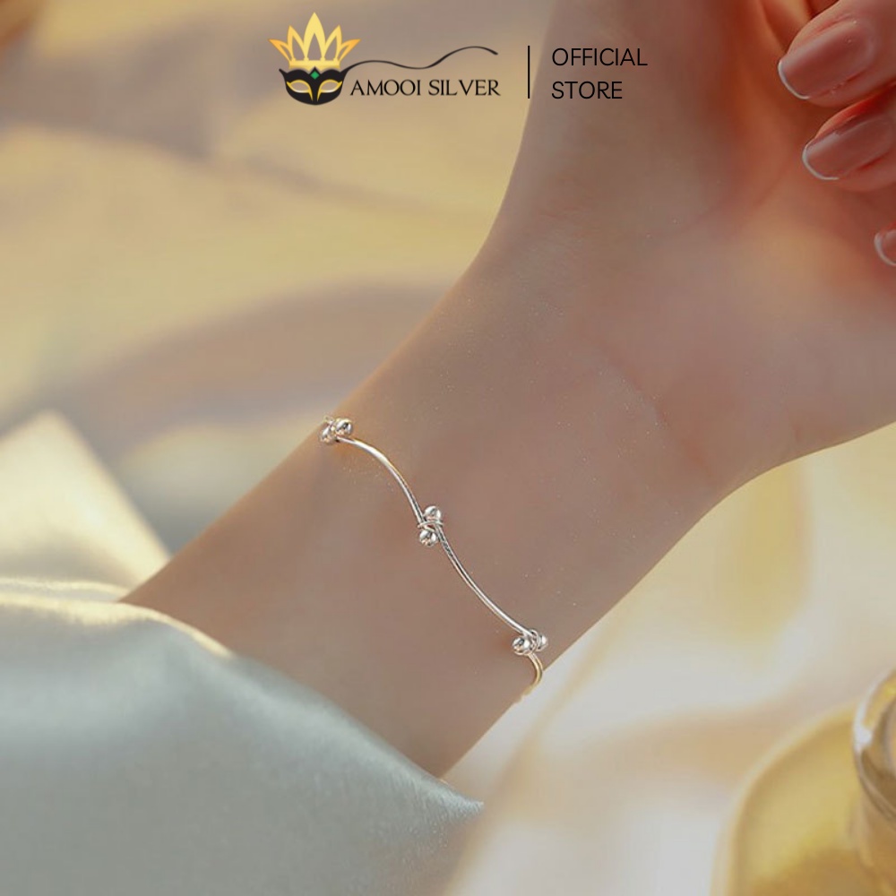 Lắc tay bạc S925 khúc mối nối duy chuyển - Amooi Silver AT116