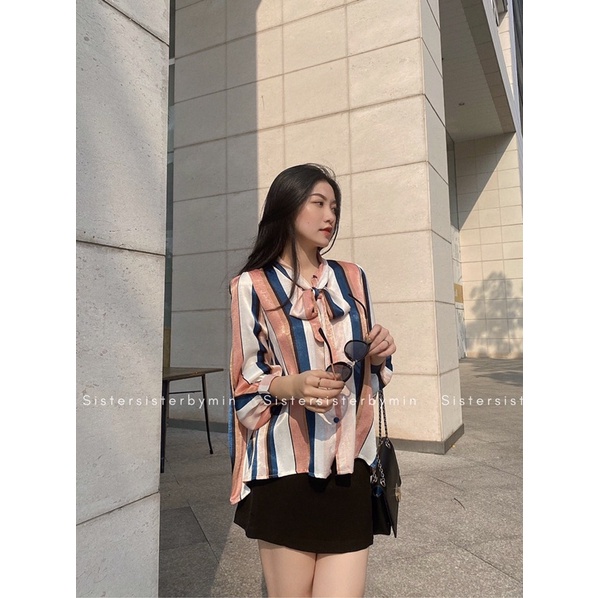 SISTERSISTER - Áo sơ mi cột nơ xinh KATHERINE