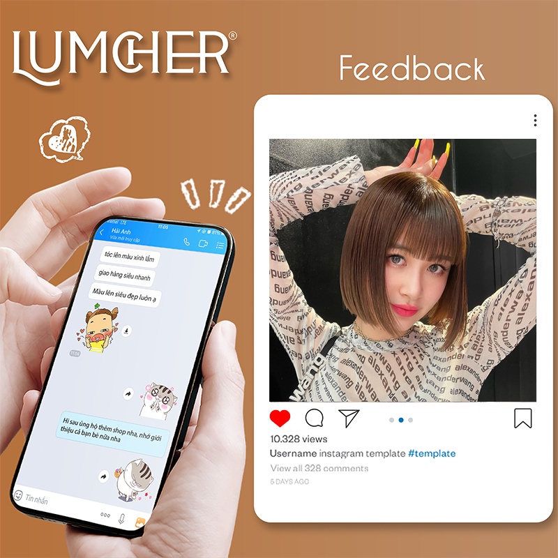 Thuốc nhuộm tóc Vàng Đồng không tẩy giá rẻ chính hãng Lumcher LC32