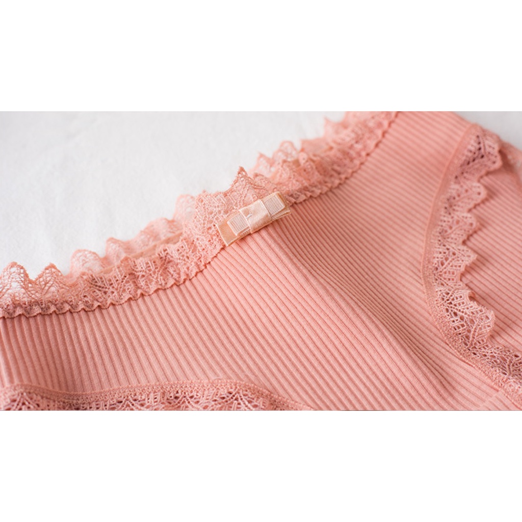 Quần lót nữ cotton thun gân, trẻ trung, thoải mái, thoát mát  Anna Shop