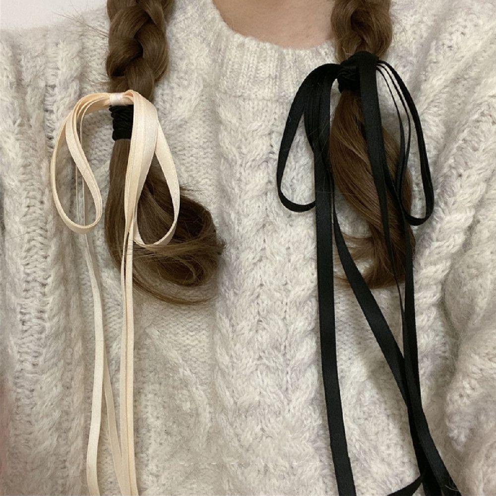 Dây Cột Tóc Đính Nơ Ruy Băng Dễ Thương Ngọt Ngào WMES15H