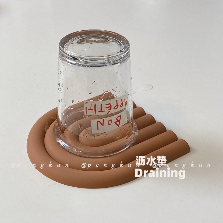 Tấm Lót Nồi Cách Nhiệt Bằng Silicone Cách Nhiệt Phong Cách Hàn Quốc Rainbow Silicone chống cháy cách nhiệt Mat chịu nhiệt độ cao Bát đĩa Mat Coaster Pan Mat cho gia đình đa chức năng Bữa ăn Mat Nordic Wind INS Korean Wind