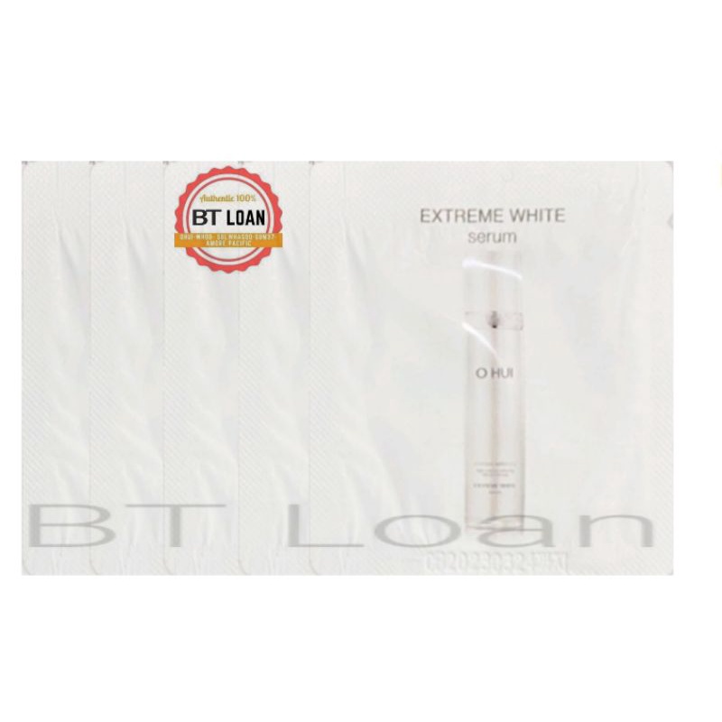 Gói tinh chất dưỡng trắng da và chống lão hóa Ohui Extreme White Serum Snow vitamin.