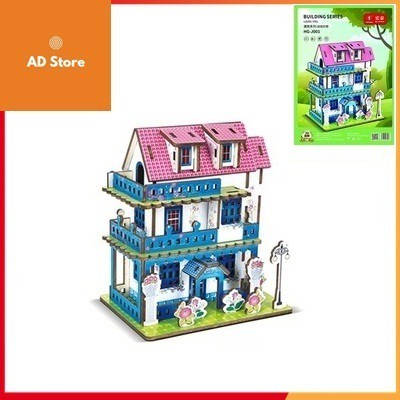 Đồ chơi lắp ghép gỗ 3D Biệt thự đồng quê