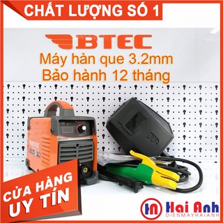 Máy hàn điện tử btec mma-200a chính hãng - hàn sắt que 3.2mm, công nghệ nhật bản, bh 12 tháng toàn quốc