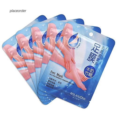 Bộ 2 Túi Giấm Tre Sữa Tẩy Tế Bào Chết Cho Da Chân Mềm Mượt