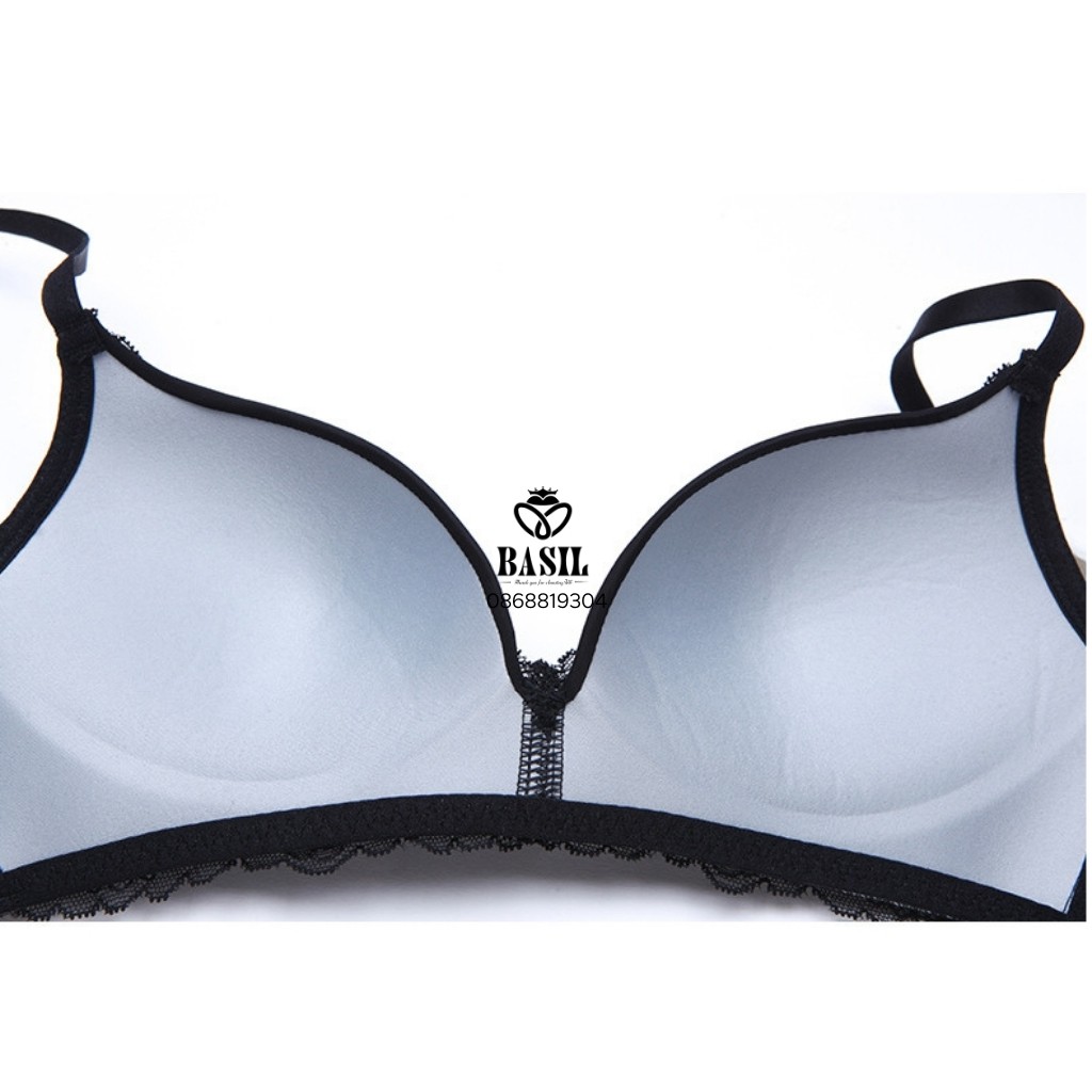 Bộ đồ lót BS04 Basil nữ phối ren không gọng mỏng mịn