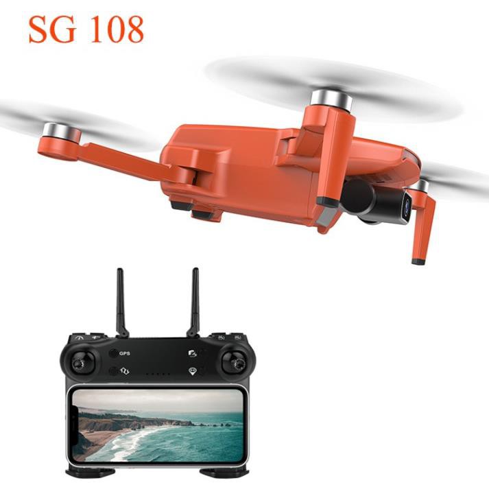 Flycam SG108 4K HD Camera Kép - Sóng truyền 5G Wifi FPV - SG 108 có cảm biến bụng - Gimbal chống rung ELS, Thời gian ba