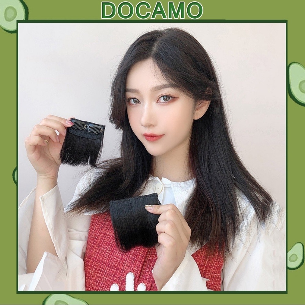 Tóc giả đẹp Docamo tóc giả dạng thẳng dài 10cm nhiều màu thời trang cho nữ TG12