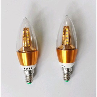 Sét 10 bóng đèn nến tháp led- e14