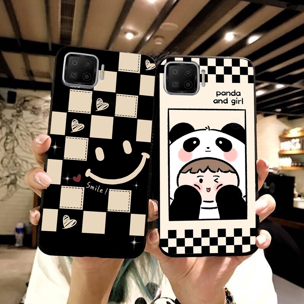 Ốp lưng Oppo A73 in hình cao cấp mẫu kẻ caro,mikenbe@r siêu hot